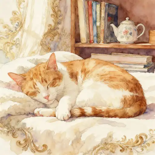 Rococo interpreted with Watercolor