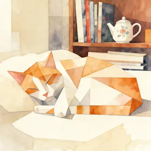 Suprematism interpreted with Watercolor