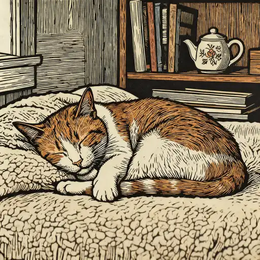 Dadaism interpreted with Woodcut