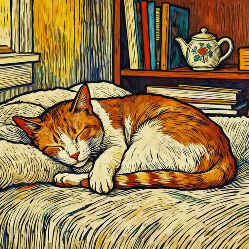 Fauvism interpreted with Woodcut