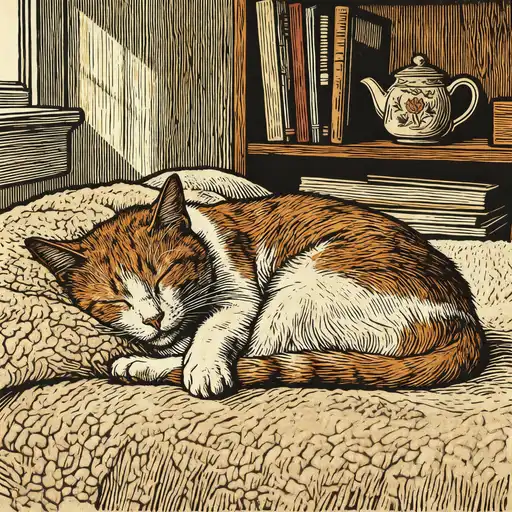 Neoclassicism interpreted with Woodcut