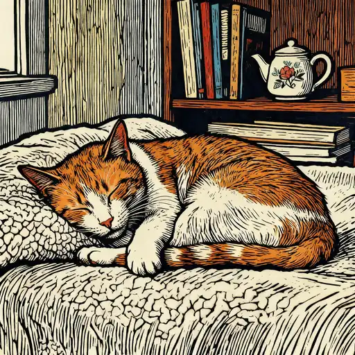 Pop Art interpreted with Woodcut