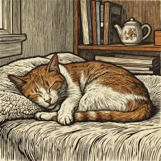 Realism interpreted with Woodcut