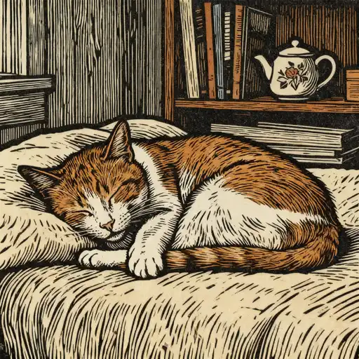 Symbolism interpreted with Woodcut