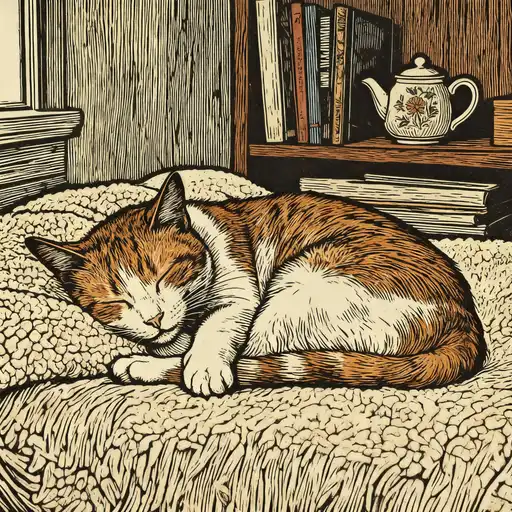 magical realism interpreted with Woodcut